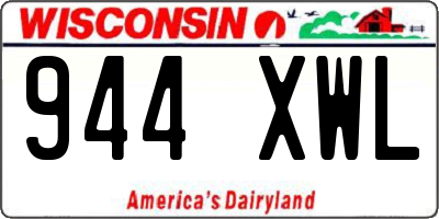 WI license plate 944XWL