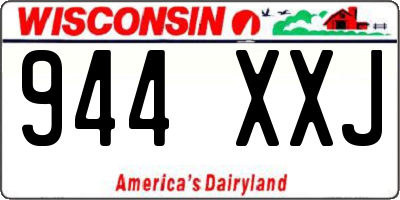 WI license plate 944XXJ