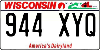 WI license plate 944XYQ