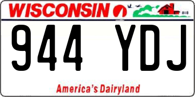 WI license plate 944YDJ