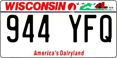 WI license plate 944YFQ