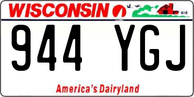 WI license plate 944YGJ