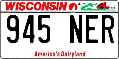 WI license plate 945NER