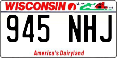 WI license plate 945NHJ