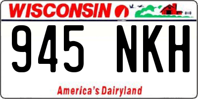 WI license plate 945NKH