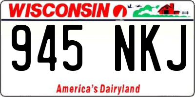 WI license plate 945NKJ