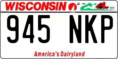 WI license plate 945NKP