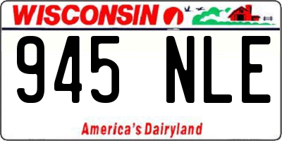 WI license plate 945NLE
