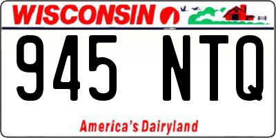 WI license plate 945NTQ