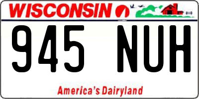 WI license plate 945NUH