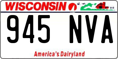 WI license plate 945NVA