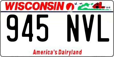 WI license plate 945NVL