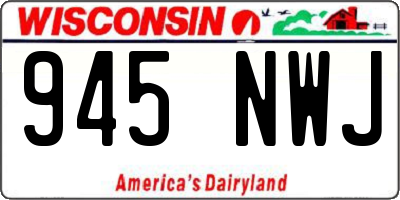 WI license plate 945NWJ