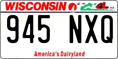 WI license plate 945NXQ