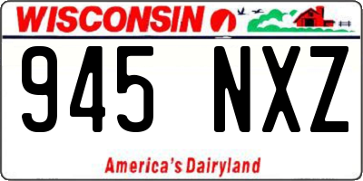 WI license plate 945NXZ