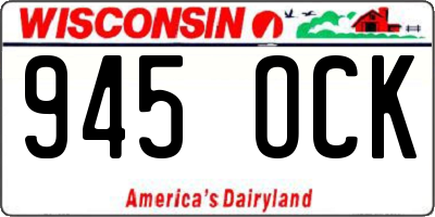WI license plate 945OCK
