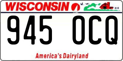 WI license plate 945OCQ