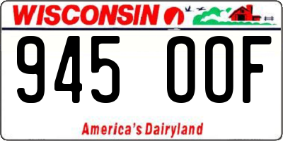 WI license plate 945OOF