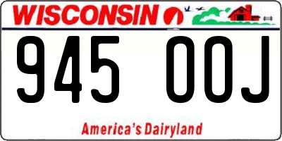 WI license plate 945OOJ