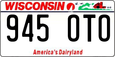 WI license plate 945OTO
