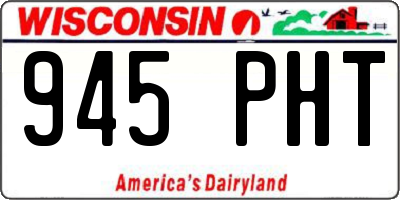 WI license plate 945PHT