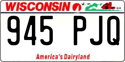 WI license plate 945PJQ