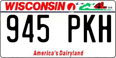 WI license plate 945PKH