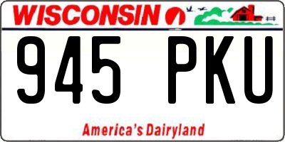 WI license plate 945PKU