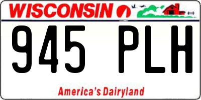 WI license plate 945PLH