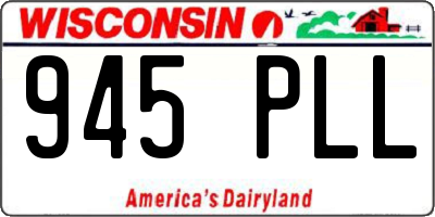 WI license plate 945PLL