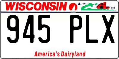 WI license plate 945PLX