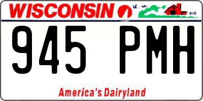 WI license plate 945PMH