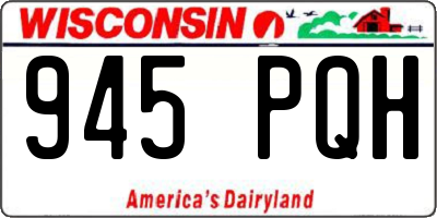 WI license plate 945PQH