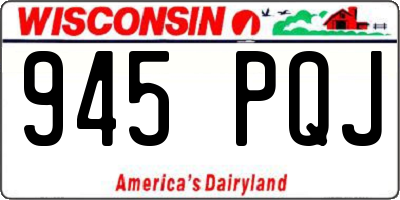 WI license plate 945PQJ