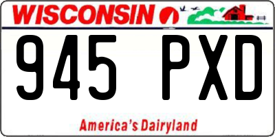 WI license plate 945PXD