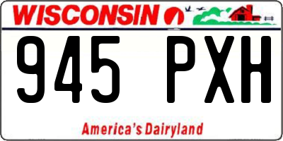WI license plate 945PXH