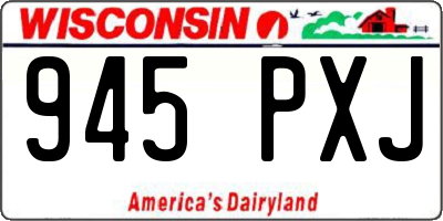 WI license plate 945PXJ