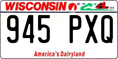 WI license plate 945PXQ