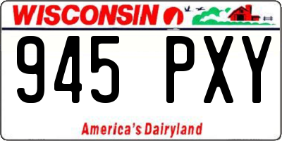 WI license plate 945PXY