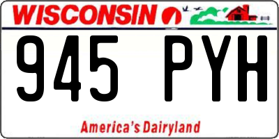 WI license plate 945PYH