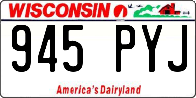 WI license plate 945PYJ