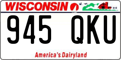 WI license plate 945QKU