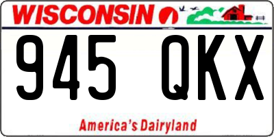 WI license plate 945QKX