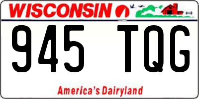 WI license plate 945TQG