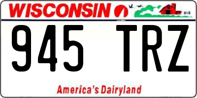 WI license plate 945TRZ