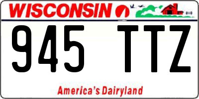 WI license plate 945TTZ