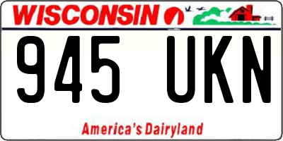 WI license plate 945UKN