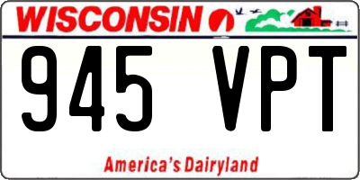 WI license plate 945VPT