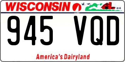 WI license plate 945VQD