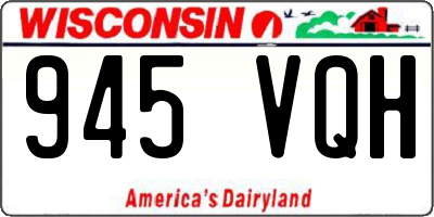 WI license plate 945VQH